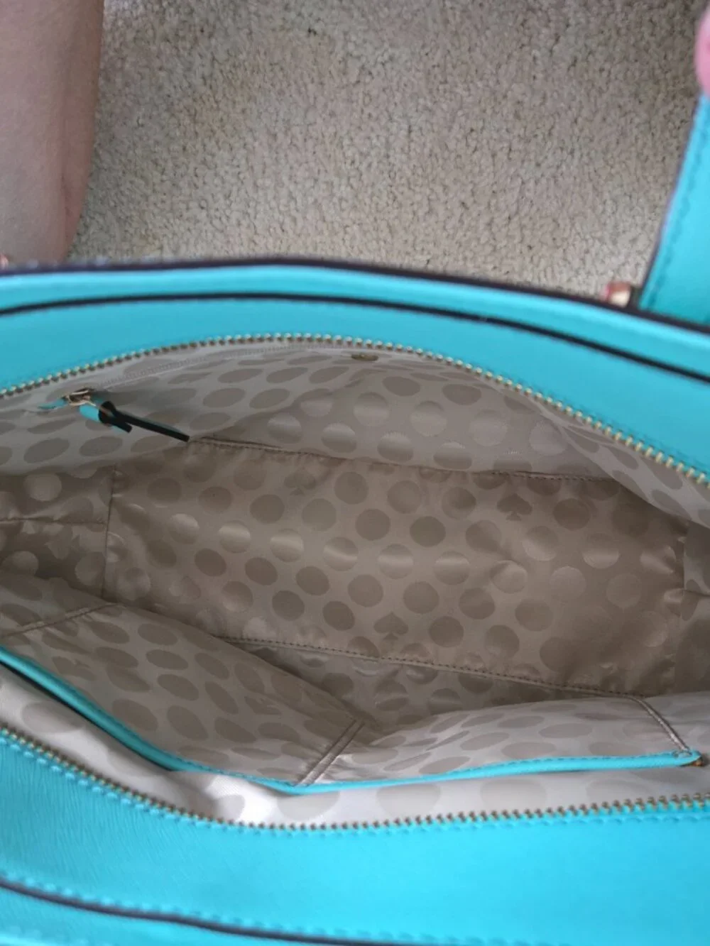 NWOT teal Kate Spade cedar street Hayden satchel  Never used